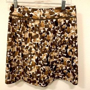A-line print skirt